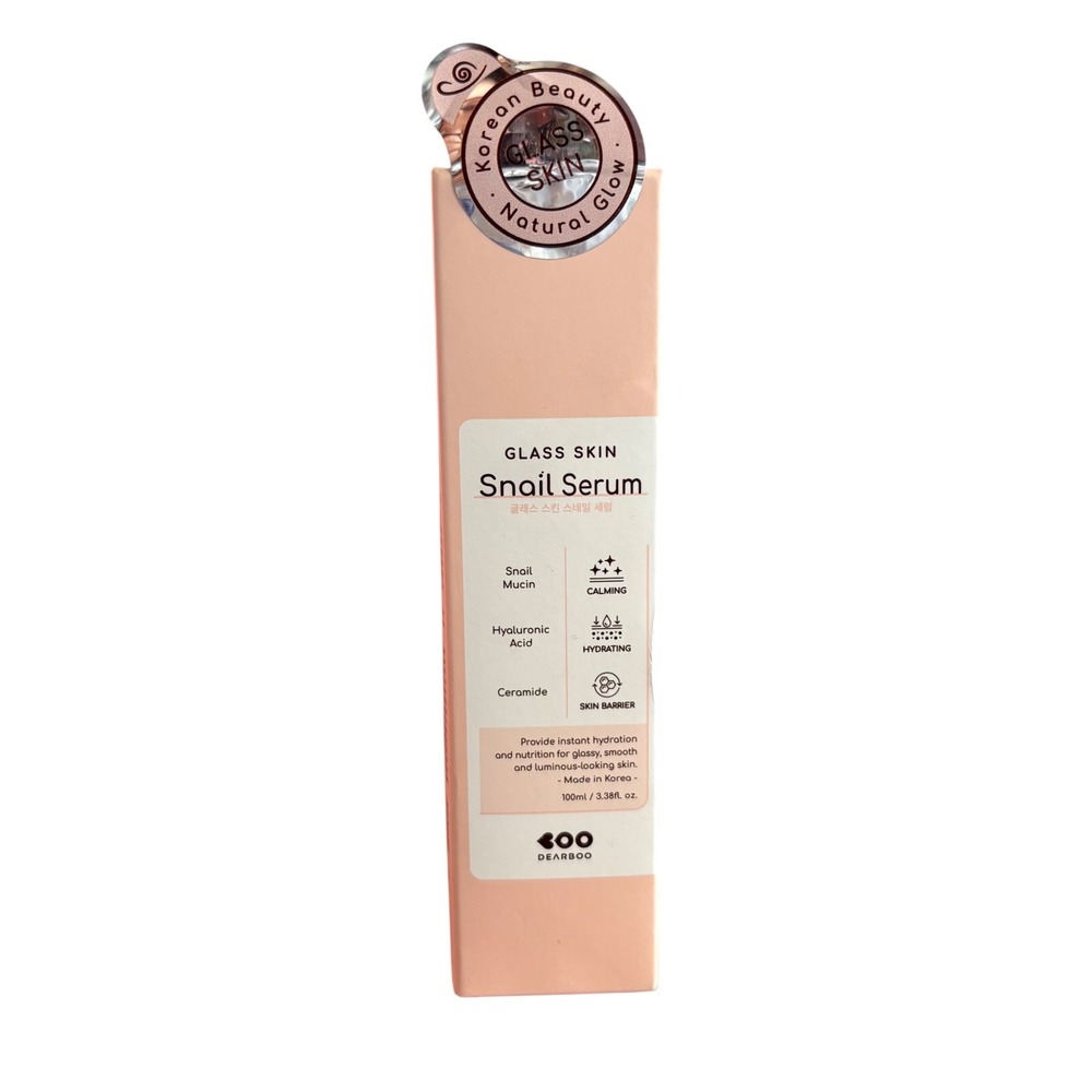 Dearboo Glass Skin Snail Serum 100ml Korean Hydrating Hyaluronic Acid‎ K-Beauty